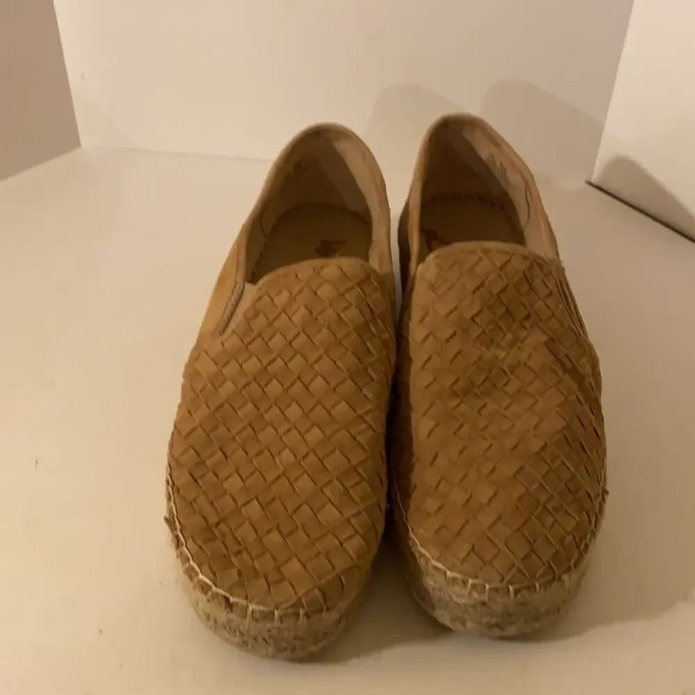 NWOT SAM EDELMAN woven boho platform espadrilles 10.5